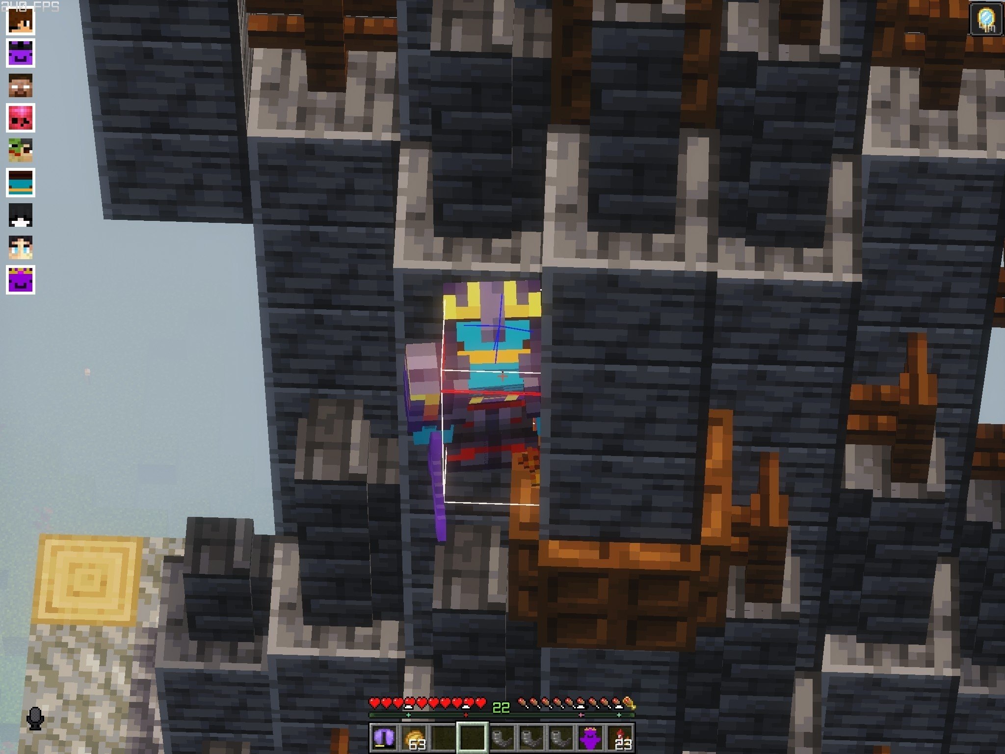 Скриншот с сервера Minebara 1